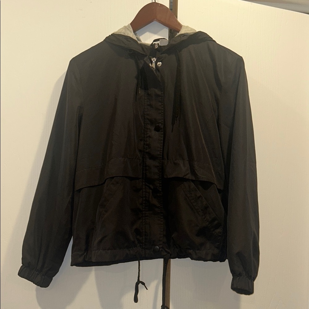 H&M Black Hooded Jacket